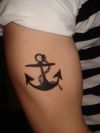 Temporary anchor tattoo